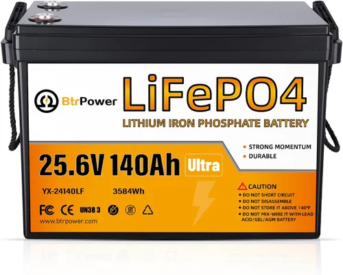 Miniatura 10 de Batería de litio de 12 V, fosfato de litio de 50 Ah, batería de ciclo profundo LiFePO4, 50 A BMS, más de 4000 ciclos, perfecta para RV, motor