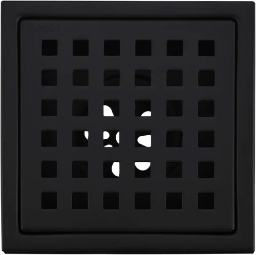 Miniatura 7 de Drenaje de ducha cuadrado de 4 pulgadas con brida de base de drenaje de ducha ajustable, drenaje de piso de acero inoxidable SUS 304 con rejilla