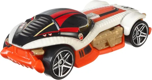 Miniatura 3 de Hot Wheels Coche de personajes de Star Wars 2 unidades BB-8 y Poe Dameron