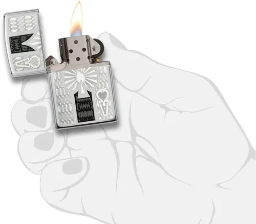 Miniatura 4 de Zippo Encendedores Ace Cromo