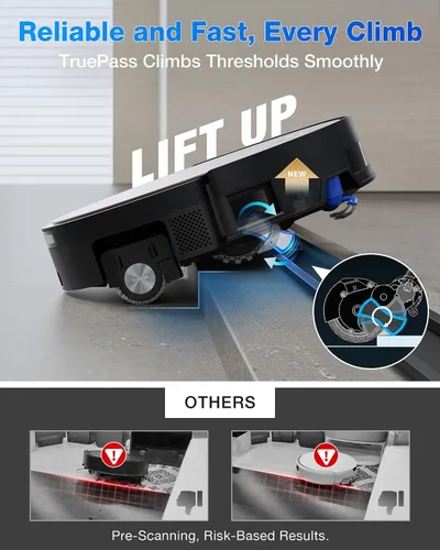 Miniatura 6 de ECOVACS DEEBOT X11 OmniCyclone Robot Aspiradora y Trapeadora, Carga PowerBoost, Trapeador de Autolavado Instantáneo OZMO Roller 2.0, Succión Potente