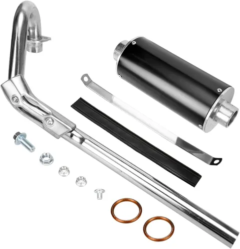 FVRITO Kit de silenciador de tubo de escape para motocross de 125 cc, 110 cc, 70 cc, silenciador de 1.102 in para chino XR50 CRF50 Coolster SSR Baja