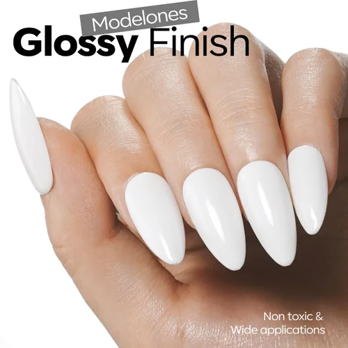 Miniatura 3 de modelones Esmalte de uñas de gel blanco esmalte de uñas de gel rojo
