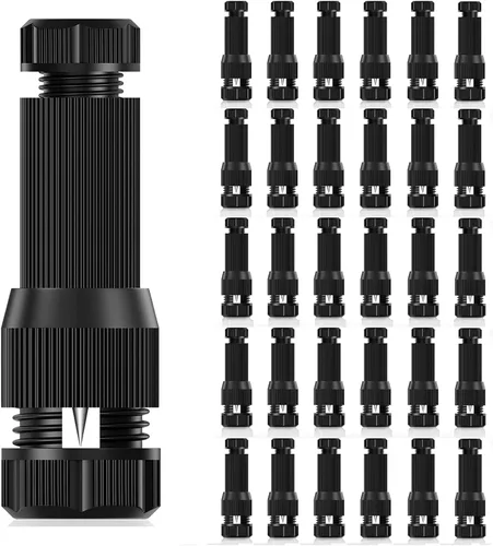 Miniatura 10 de iCreating Paquete de 22 Conectores de Cable de Luz de Paisaje de Repuesto Impermeables de Bajo Voltaje Conectores de Alambre de Calibre 12-20