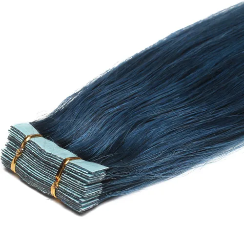 Miniatura 11 de Extensiones de cabello humano Remy con cinta adhesiva sin costuras (16 pulgadas, 10 unidades, rubio ceniza)