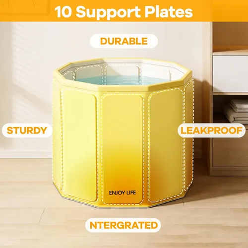 Miniatura 7 de Bañera portátil plegable, bañera de hielo caliente, bañera de ducha no inflable, bañera plegable para spa, bañeras de remojo para viajes