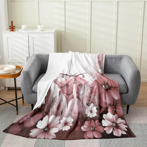 Miniatura 22 de Erosebridal Manta de abeja de 40 x 50 pulgadas, manta de sherpa cálida con estampado de animales 3D para sofá de cama, manta de microfibra suave