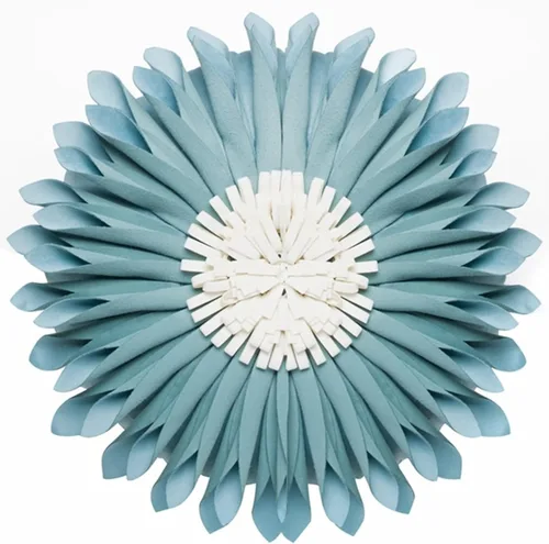 Miniatura 19 de Almohada redonda suave y redonda con forma de girasol, cojín en forma de margarita, hecha a mano, almohada decorativa de flores de felpa suave
