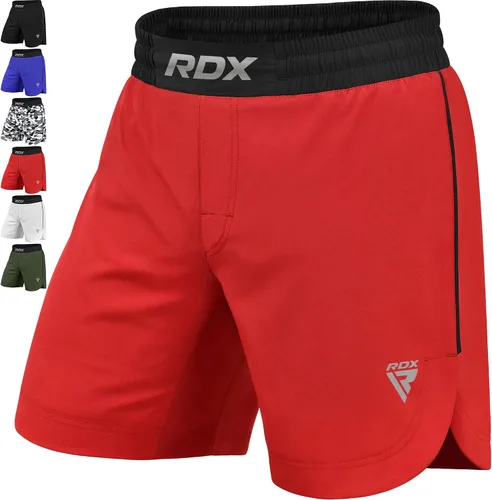 RDX Pantalones cortos de MMA para entrenamiento y kickboxing Pantalones cortos de lucha para artes marciales, pelea de jaulas, Muay Thai, BJJ,