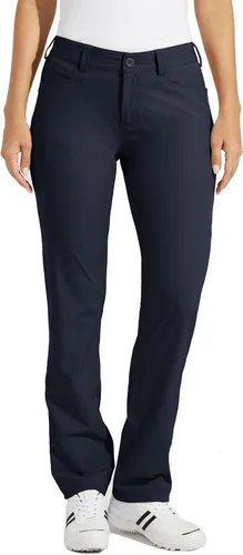 Miniatura 3 de Willit Pantalones de golf para mujer, elásticos, de secado rápido, ligeros, casuales, con bolsillos, resistentes al agua
