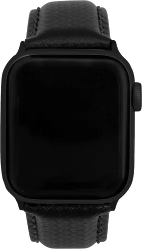 Miniatura 6 de Bandini Correa de cuero de fibra de carbono para hombre para Apple Watch de 1.732 in 1.772 in 1.654 in 1.614 in 1.575 in 1.496 in Ultra 1.929 in