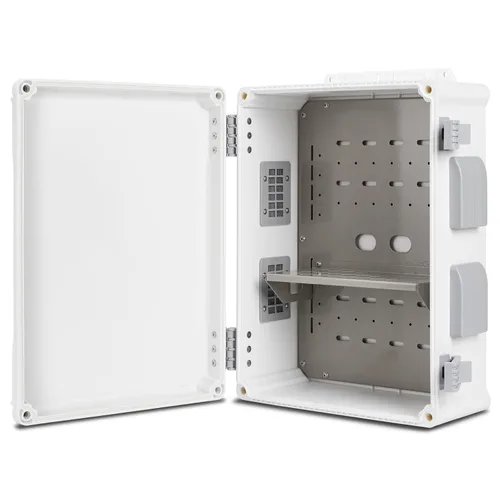 Miniatura 11 de Namunanee - Caja de conexiones eléctricas para exterior, recinto resistente al agua de ABS con panel de montaje interno y tapa con bisagras, 9.2" H