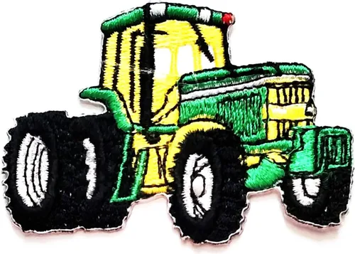 Miniatura 5 de Nipitshop - Parches rojos para automóvil, sin techo, tractor, tractor de granja, dibujos animados, para niños, parche bordado de hierro para coser