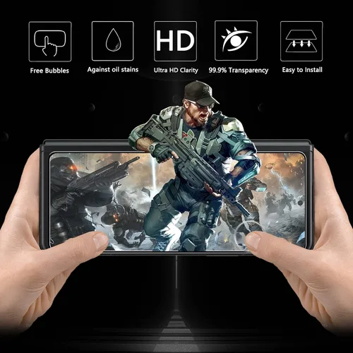Miniatura 2 de Orzero Paquete de 2 protectores de pantalla de vidrio templado compatibles con Samsung Galaxy Z Fold 3 5G (no para Z Flip 3 5G), versión más pequeña