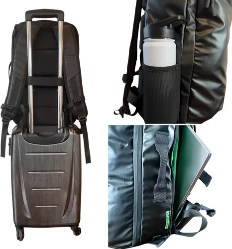 Miniatura 7 de COR Surf Mochila de viaje de mano Island Hopper 2.0 Mochila ultraligera aprobada para artículos personales 28L Negro Edición impermeable