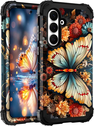 Miniatura 18 de Hocase Funda para Galaxy S20 FE 5G, Protección resistente a prueba de golpes, goma de silicona suave + parachoques de plástico duro, funda