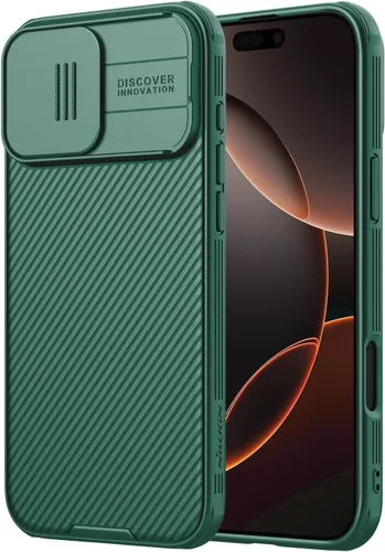 Miniatura 14 de Nillkin Funda para iPhone 16 con cubierta deslizante para cámara, [protección mejorada de lente de cámara] Funda protectora delgada a prueba