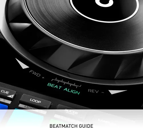 Miniatura 6 de Hercules DJControl Inpulse 500 Controlador DJ – Juego de DJ para principiantes, mezclador USB DJ de 2 cubiertas con interfaz de audio incorporada