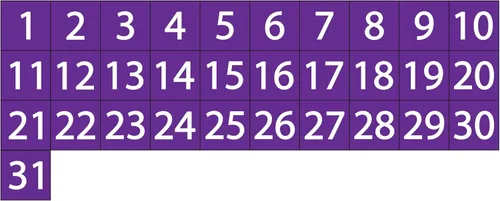 Miniatura 6 de Imanes de fecha de calendario – Negro, 0.75 x 0.75 pulgadas – DCM Solutions – Etiquetas magnéticas para pizarras blancas y superficies magnéticas