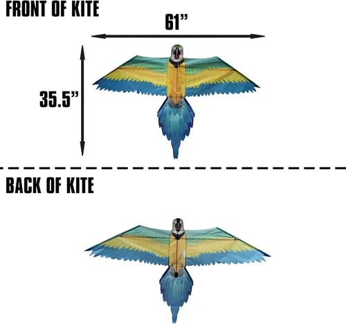 Miniatura 4 de WindNSun Cometas en forma de animal – Cometas de animales terrestres de selva tropical y SkyZoo y animales marinos de vida marina con SkyTails