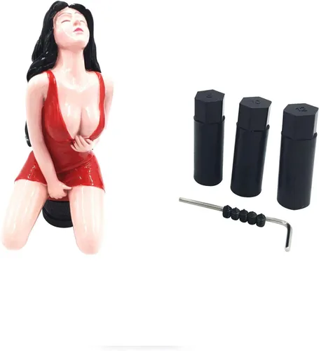 Miniatura 5 de Perilla para palanca de cambio de mujer sensual, para transmisión manual o automática, Rojo