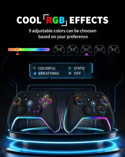 Miniatura 2 de Bcofo Wireless Mobile Game Controller for iOS/iPhone/Android/Cell Phone/Switch/Laptop, Gaming Gamepad with Phone Clip for Gamers, Hall Effect