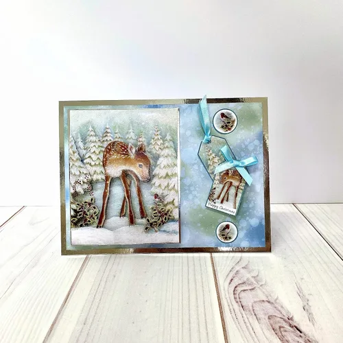 Miniatura 7 de Katy Sue Paquete de decoupage troquelado de selección navideña. Contiene 24 hojas de papel de decoupage troqueladas precortadas para tus suministros