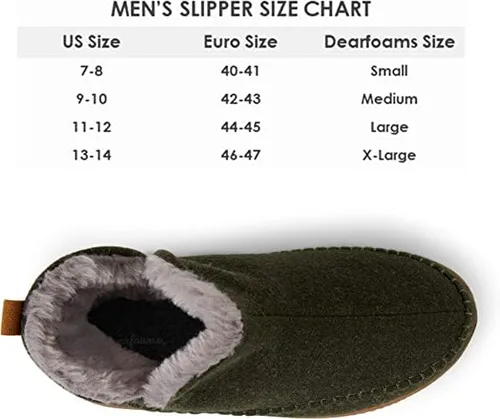 Miniatura 4 de Dearfoams Alpine Brixen - Botas cómodas de espuma viscoelástica para interiores y exteriores para hombre