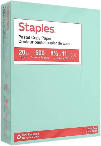 Miniatura 14 de Staples Papel de copia pastel 8,5 x 11 pulgadas hojas de color lila para impresión y documentos