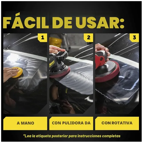 Miniatura 6 de Meguiar's Mirror Glaze M10508 - Compuesto ultracortado, fórmula de grado profesional con acción de corte rápida que elimina arañazos, remolinos
