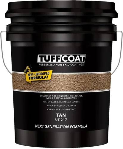 Miniatura 31 de Tuff Coat UT-213 Gris Medio - 5 Galones: Revestimiento sumergible, a base de agua, de goma antideslizante