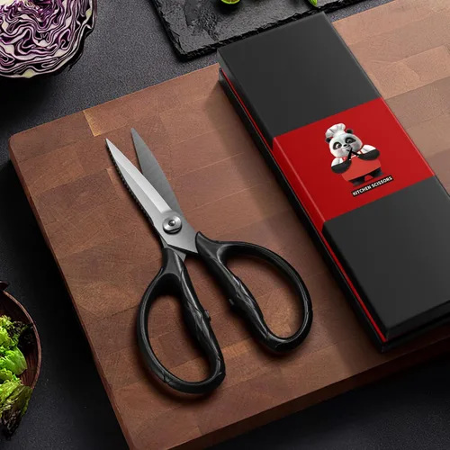 Miniatura 6 de SHAN ZU Tijeras de Cocina de Servicio Pesado de Titanio de 8.4" - Tijeras de Acero Inoxidable Japonés 5Cr15MoV, Tijeras Desmontables Multiusos