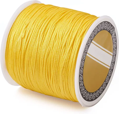 Miniatura 46 de Cheris - Cuerda de nailon para abalorios de nailon de 0.031 in, color azul, hilo de macramé, para hacer joyas, suministros de envoltura Kumihimo