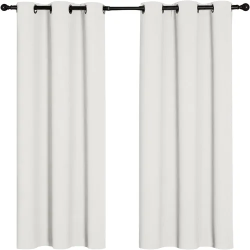 Miniatura 30 de Cortinas opacas para oscurecer la habitación, con aislamiento térmico, cortinas opacas con ojales para puertas y ventanas de poliéster