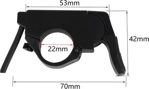 Miniatura 3 de LGEGE Acelerador de pulgar solo para BAFANG Kit de motor – Acelerador de velocidad de dedo compatible con bicicleta eléctrica BAFANG Mid Drive