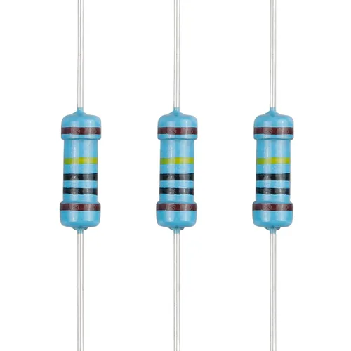 Miniatura 103 de 100 resistencias de 1 ohm 1/2 W (0.5 vatios) ±1% tolerancia de película metálica, resistencia fija de múltiples valores de resistencia opcional