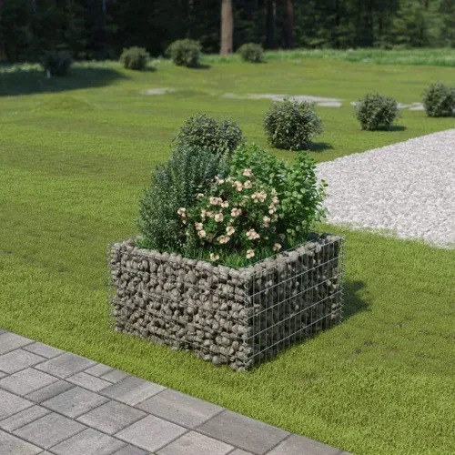 Miniatura 11 de Gabion cama elevada, cestas de gaviones, camas de jardín galvanizadas, gaviones, pared de gaviones, alta capacidad de carga, acero galvanizado 35.4