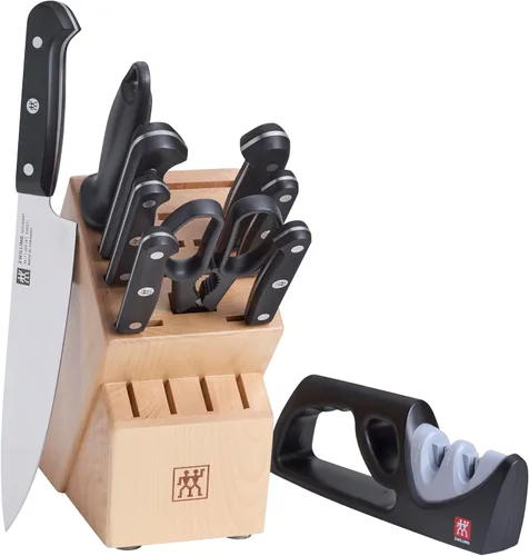 Miniatura 17 de ZWILLING Juego de 10 bloques de cuchillos gourmet Negro