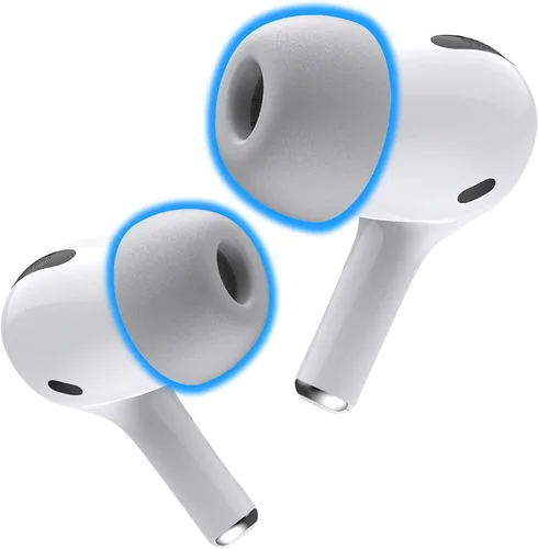Miniatura 12 de Foam Masters - Almohadillas de espuma viscoelástica para AirPods Pro de 1ª y 2ª generación, cómodas, seguras, mejor cancelación de ruido, versión