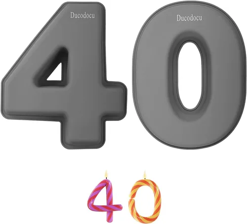 Miniatura 19 de Ducodocu Molde de silicona para tartas con números 3D, moldes para hornear, moldes novedosos para tartas, molde para hornear bricolaje
