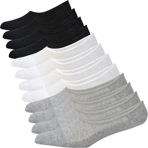 Miniatura 2 de Jormatt - Calcetines de algodón de corte bajo para hombre, con agarres antideslizantes, para hombre