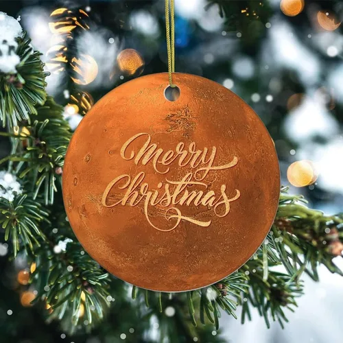Miniatura 2 de Cheyan Cosmic Galactic Planet Christmas Ornament, Christmas Tree Ornament for Christmas Home Decor Astronomy Fans Porcelain Ornament Xmas Hanging