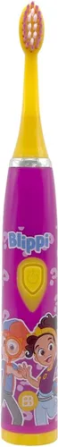 Miniatura 2 de Brush Buddies Blippi Cepillo de dientes eléctrico para niños, cepillo de dientes sónico alimentado por batería, cerdas suaves, cepillo de dientes