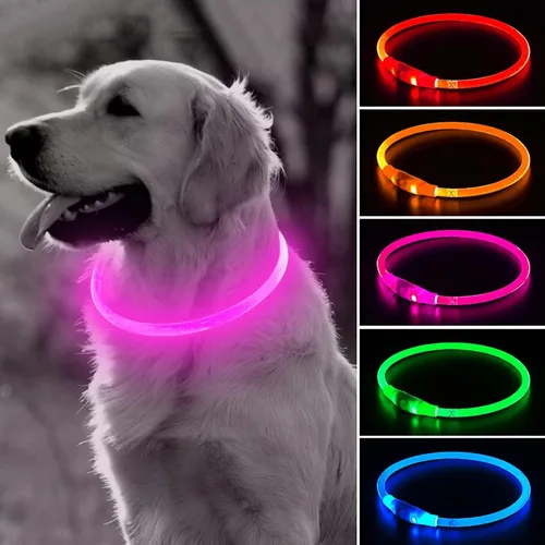 Miniatura 13 de BSEEN Collar LED para Perro - Collar LED para Perro Recargable Resistente al Agua - Collar LED para Mascotas de TPU Cortável para Perros Pequeños