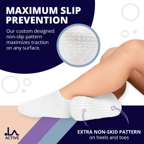 Miniatura 2 de LA ACTIVE Calcetines con agarre antideslizante para tobillos para niños y niñas con suela antideslizante para bebés, niños pequeños y niños