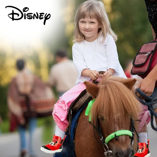 Miniatura 5 de Disney Girl Minnie Mouse Mid Height Easy Slip-on Waterproof Rubber Boots