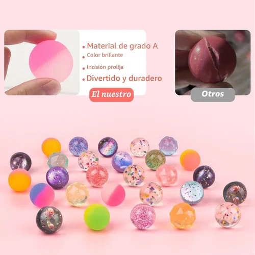 Miniatura 3 de Bolas hinchables para niños, 20 piezas, 5 estilos, 1.260 in, surtidas, con bolsa de almacenamiento para recuerdos de fiesta de cumpleaños