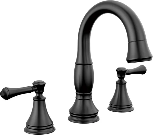 Miniatura 9 de Delta Faucet Cassidy - Grifo de baño extraíble, grifo de baño de instalación extendida de níquel cepillado de 3 orificios, grifo de lavabo de baño