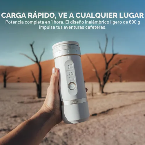 Miniatura 7 de OutIn Fino - Molinillo de café eléctrico portátil, molinillo de granos de café ajustable con 28 ajustes de molienda precisos, molinillo de café