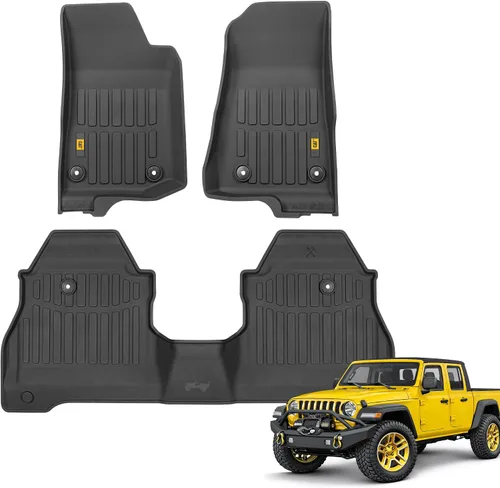 Miniatura 18 de CAT® Signature™ - Alfombrillas resistentes de 3 piezas para todo tipo de clima para automóviles, camiones y SUV, juego completo de alfombrillas